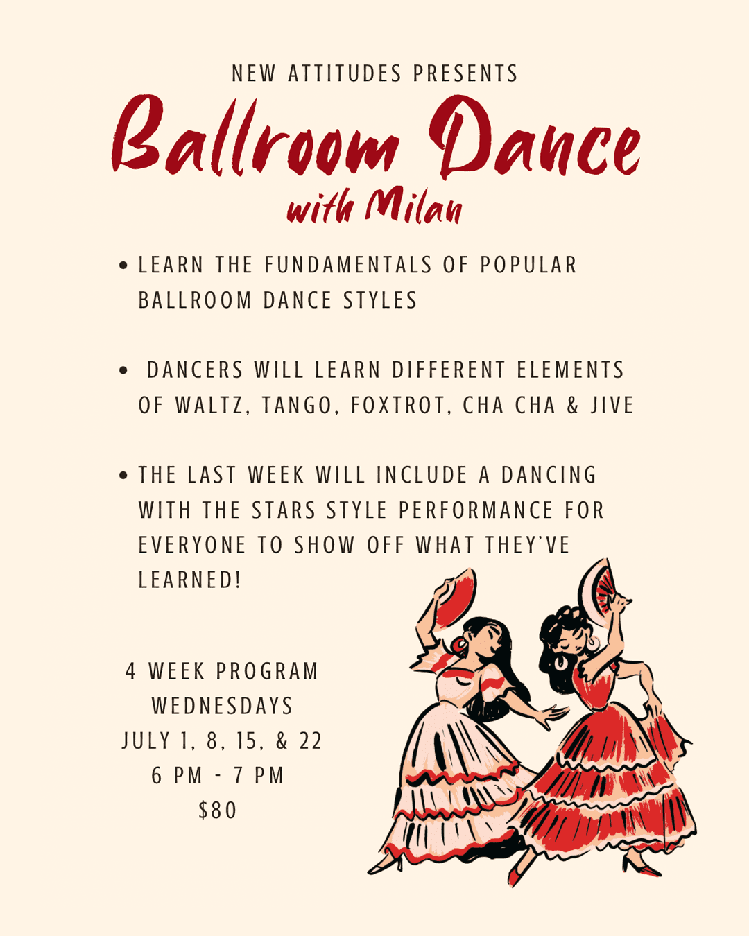 summer ballroom dance class marquette