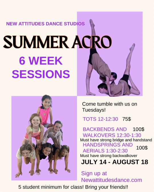 acro and tumbling summer classes for kids